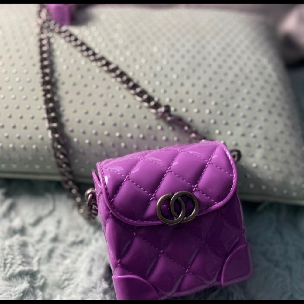 Violet Crossbody Candy Jelly Bag